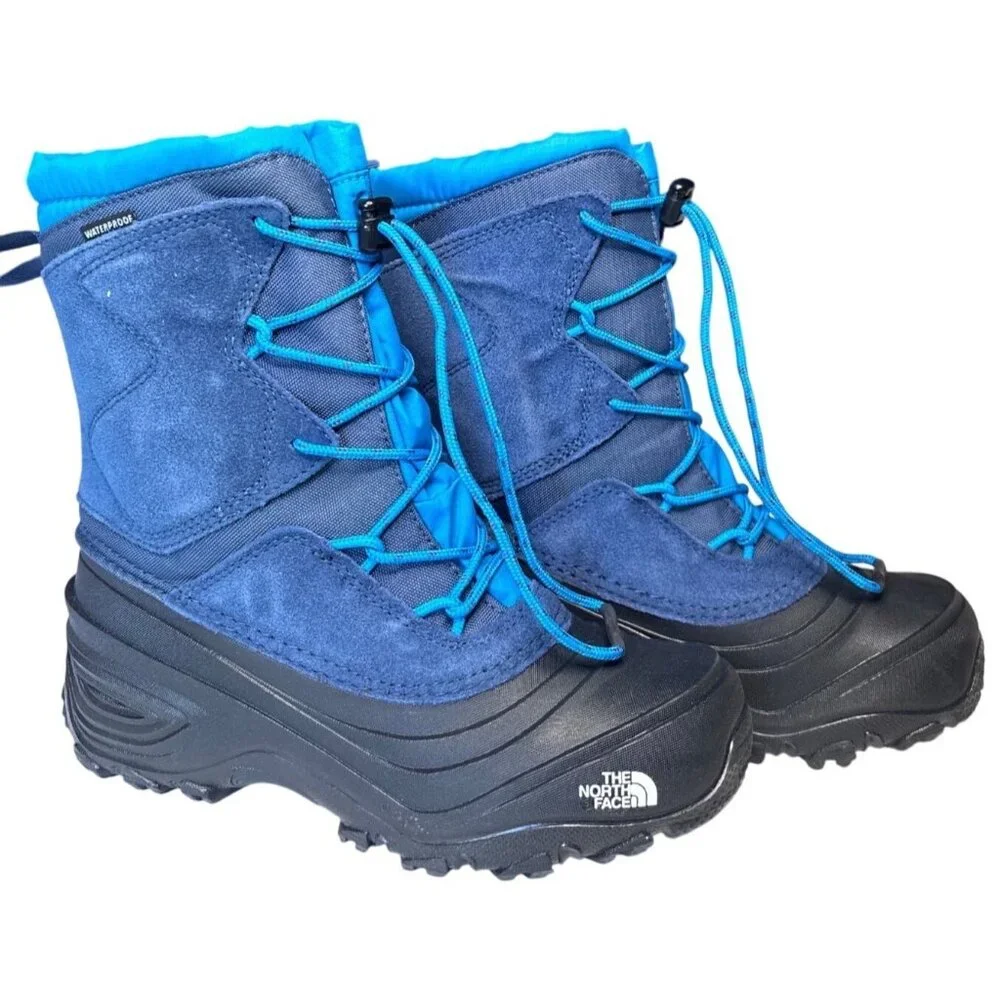 The North Face Alpenglow V WP Youth Boots – Shady Blue – Size Youth 4 New In Box